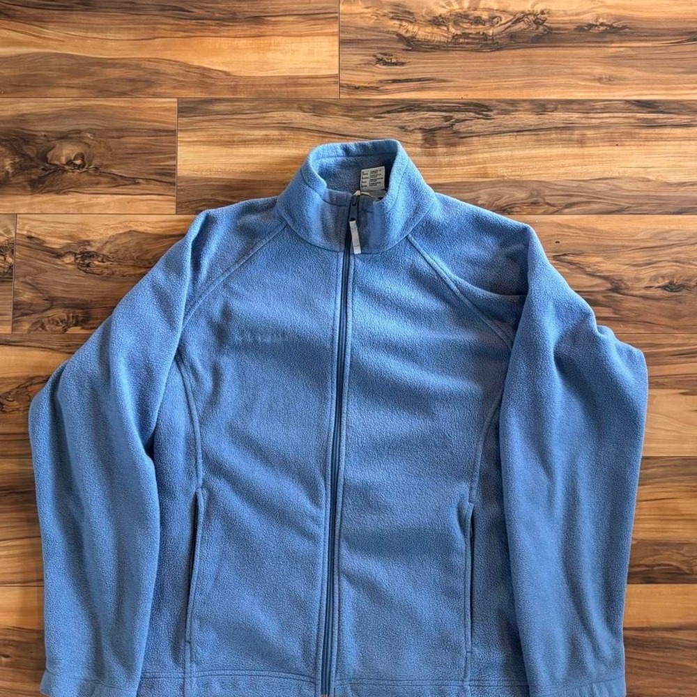 Columbia Women's Blue Full Zip Fleece Jacket Large Outdoor Gorpcore